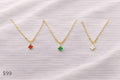 Cadena Acero Dorado Tipo Van Cleef